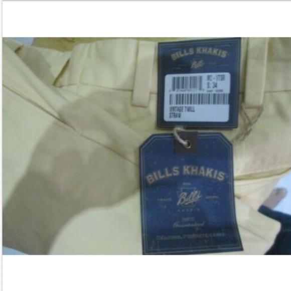NEW BILL KHAKIS 34 Vintage Twill Straw Pants $155 - Picture 7 of 8